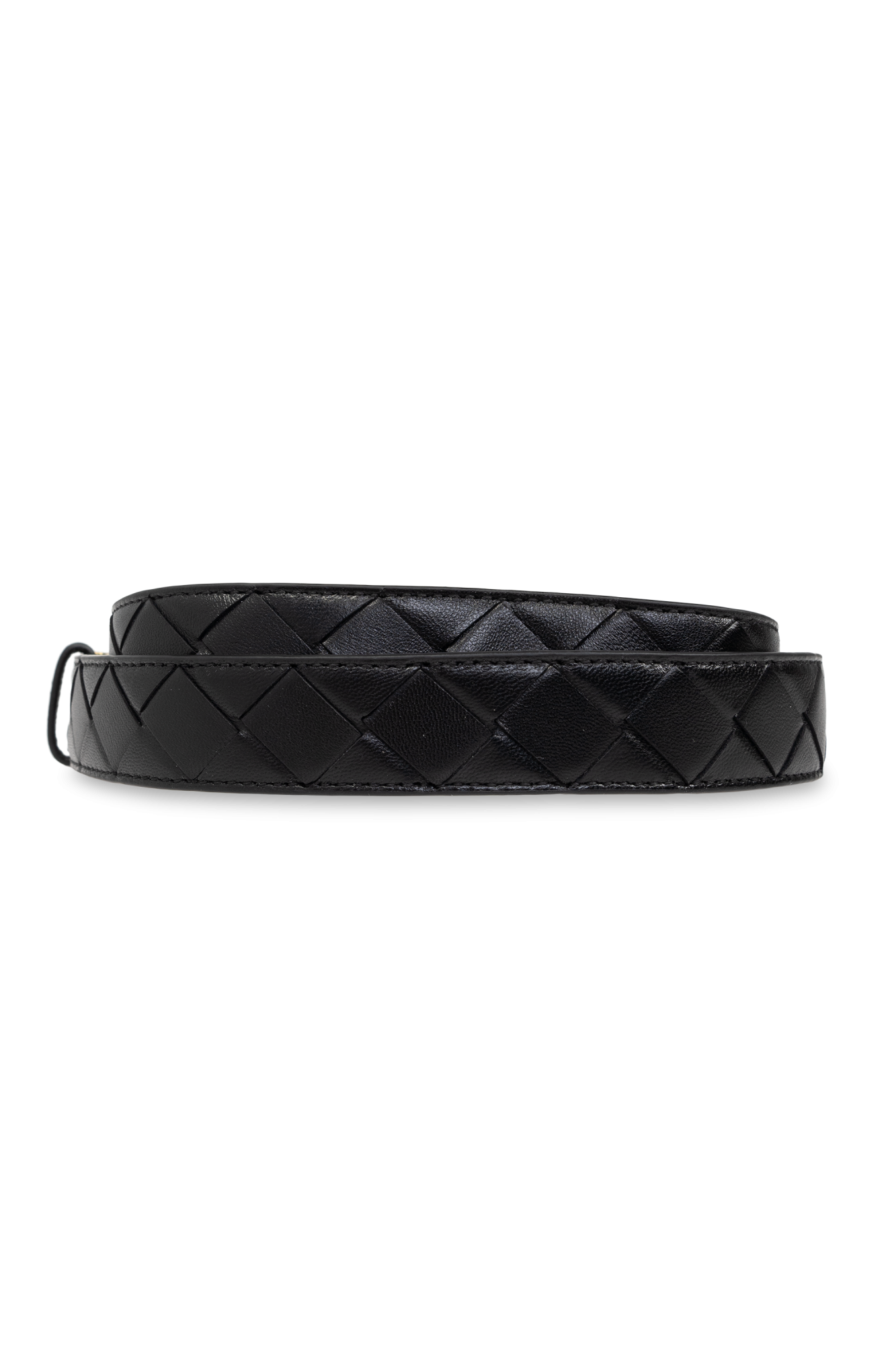 【関税・送料込み】BOTTEGA VENETA BELTS BLACK LEATHER BELT Bottega Veneta - Leather belt black - The Corner